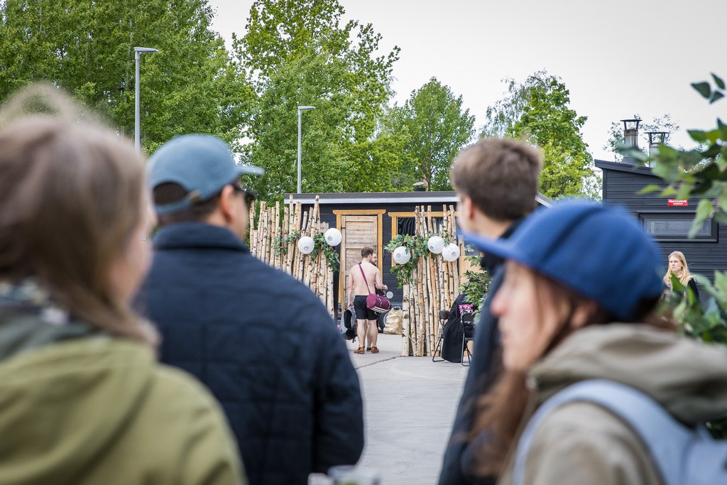 Säterinportin kesäjuhlissa asiakkaat viihtyivät.